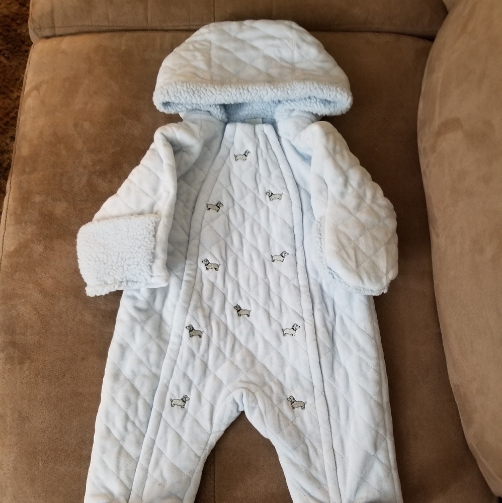 Baby Boy hooded bunting, 3-6 months